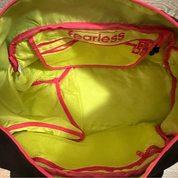 Adidas Fearless Black Pink Duffle Bag - Picture 4 of 7